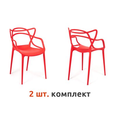 TETCHAIR Cat Chair (mod. 028) компл. 2 шт., пластик красный