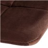 TETCHAIR CHILLY (mod. 7095-1) компл. 4 шт., ткань коричневый barkhat 12, ножки белые фото 10