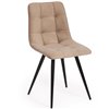 TETCHAIR CHILLY (mod. 7095-1) компл. 4 шт., ткань бежевый barkhat 5, ножки черные фото 2