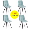 TETCHAIR CHILLY (mod. 7095-1) компл. 4 шт., ткань мятный barkhat 88, ножки черные фото 1