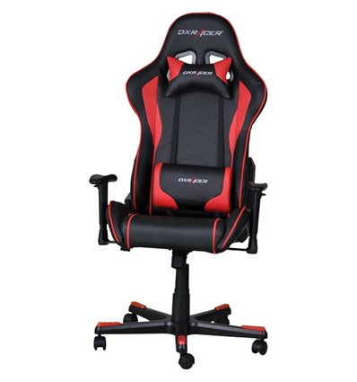 Кресло DXRacer OH/FE08/NR для руководителя, компьютерное, цвет черный/красный