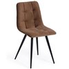 TETCHAIR CHILLY (mod. 7095-1) ткань коричневый barkhat 12, ножки черные фото 1