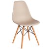 TETCHAIR CINDY (EAMES) (mod. 1801) пластик бежевый, ножки бук фото 1