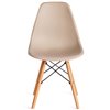 TETCHAIR CINDY (EAMES) (mod. 1801) пластик бежевый, ножки бук фото 2