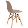 TETCHAIR CINDY (EAMES) (mod. 1801) пластик бежевый, ножки бук фото 4