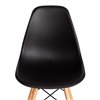 TETCHAIR CINDY (EAMES) (mod. 1801) пластик черный, ножки бук фото 7