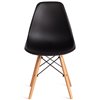 TETCHAIR CINDY (EAMES) (mod. 1801) компл. 4 шт., пластик черный, ножки бук фото 3