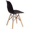 TETCHAIR CINDY (EAMES) (mod. 1801) компл. 4 шт., пластик черный, ножки бук фото 5