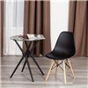 TETCHAIR CINDY (EAMES) (mod. 1801) компл. 4 шт., пластик черный, ножки бук фото 7