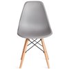 TETCHAIR CINDY (EAMES) (mod. 1801) компл. 4 шт., пластик светло-серый, ножки бук фото 3