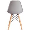 TETCHAIR CINDY (EAMES) (mod. 1801) компл. 4 шт., пластик светло-серый, ножки бук фото 6