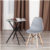 TETCHAIR CINDY (EAMES) (mod. 1801) компл. 4 шт., пластик светло-серый, ножки бук фото 7