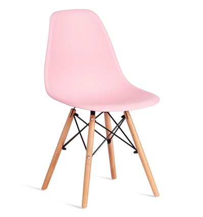 TETCHAIR CINDY (EAMES) (mod. 1801) пластик светло-розовый, ножки бук