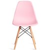 TETCHAIR CINDY (EAMES) (mod. 1801) пластик светло-розовый, ножки бук фото 2