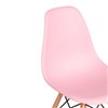 TETCHAIR CINDY (EAMES) (mod. 1801) компл. 4 шт., пластик светло-розовый, ножки бук фото 8