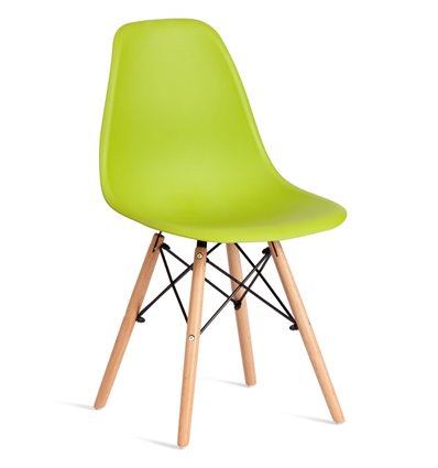 TETCHAIR CINDY (EAMES) (mod. 1801) пластик оливковый, ножки бук