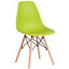 TETCHAIR CINDY (EAMES) (mod. 1801) пластик оливковый, ножки бук фото 1