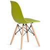 TETCHAIR CINDY (EAMES) (mod. 1801) пластик оливковый, ножки бук фото 4