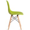 TETCHAIR CINDY (EAMES) (mod. 1801) компл. 4 шт., пластик оливковый, ножки бук фото 4