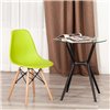 TETCHAIR CINDY (EAMES) (mod. 1801) компл. 4 шт., пластик оливковый, ножки бук фото 7