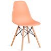 TETCHAIR CINDY (EAMES) (mod. 1801) пластик оранжевый, ножки бук фото 1