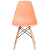 TETCHAIR CINDY (EAMES) (mod. 1801) пластик оранжевый, ножки бук фото 2