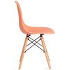 TETCHAIR CINDY (EAMES) (mod. 1801) пластик оранжевый, ножки бук фото 3