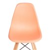 TETCHAIR CINDY (EAMES) (mod. 1801) пластик оранжевый, ножки бук фото 7