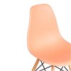 TETCHAIR CINDY (EAMES) (mod. 1801) пластик оранжевый, ножки бук фото 8