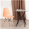 TETCHAIR CINDY (EAMES) (mod. 1801) компл. 4 шт., пластик оранжевый, ножки бук фото 7