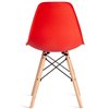 TETCHAIR CINDY (EAMES) (mod. 1801) пластик красный, ножки бук фото 5