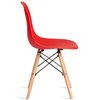 TETCHAIR CINDY (EAMES) (mod. 1801) компл. 4 шт., пластик красный, ножки бук фото 4