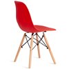 TETCHAIR CINDY (EAMES) (mod. 1801) компл. 4 шт., пластик красный, ножки бук фото 5