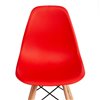 TETCHAIR CINDY (EAMES) (mod. 1801) компл. 4 шт., пластик красный, ножки бук фото 8