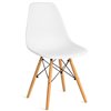 TETCHAIR CINDY (EAMES) (mod. 1801) пластик белый, ножки бук фото 1