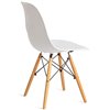 TETCHAIR CINDY (EAMES) (mod. 1801) пластик белый, ножки бук фото 4