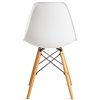 TETCHAIR CINDY (EAMES) (mod. 1801) компл. 4 шт., пластик белый, ножки бук фото 6