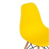 TETCHAIR CINDY (EAMES) (mod. 1801) пластик желтый, ножки бук фото 8