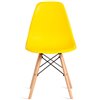 TETCHAIR CINDY (EAMES) (mod. 1801) компл. 4 шт., пластик желтый, ножки бук фото 3