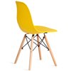 TETCHAIR CINDY (EAMES) (mod. 1801) компл. 4 шт., пластик желтый, ножки бук фото 5