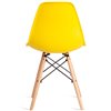 TETCHAIR CINDY (EAMES) (mod. 1801) компл. 4 шт., пластик желтый, ножки бук фото 6