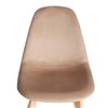 TETCHAIR CINDY SOFT (mod. C1021F1-1) компл. 4 шт., велюр коричневый HLR12, ножки дерево натуральный фото 8