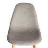 TETCHAIR CINDY SOFT (mod. C1021F1-1) компл. 4 шт., велюр светло-серый HLR39, ножки дерево натуральный фото 8