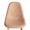 TETCHAIR CINDY SOFT (mod. C1021F1-1) компл. 4 шт., фактурный велюр бежевый LY1701-4, ножки дерево натуральный фото 8