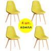 TETCHAIR CINDY SOFT (mod. C1021F1-1) компл. 4 шт., фактурный велюр светло-зеленый LY1701-8, ножки дерево натуральный фото 1