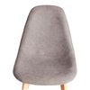 TETCHAIR CINDY SOFT (mod. C1021F1-1) фактурный велюр серый LY1701-26, ножки дерево натуральный фото 7