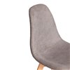 TETCHAIR CINDY SOFT (mod. C1021F1-1) фактурный велюр серый LY1701-26, ножки дерево натуральный фото 9