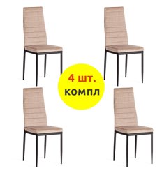 TETCHAIR Easy (mod. 24-1) компл. 4 шт., вельвет бежевый HLR8, ножки черные