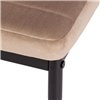 TETCHAIR Easy (mod. 24-1) компл. 4 шт., вельвет бежевый HLR8, ножки черные фото 10