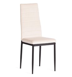 Стул TETCHAIR Easy (mod. 24-1) вельвет светло-бежевый HLR2, ножки черные фото 1